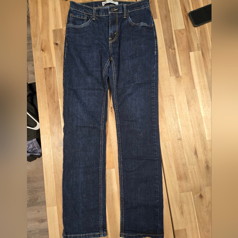 Levi's Dark Blue Straight Leg Jeans 29x29